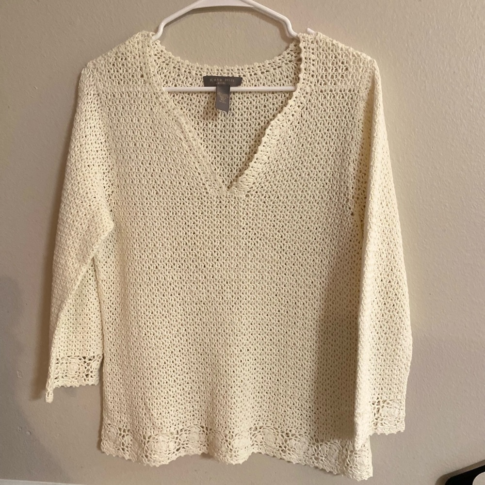 Kate Hill Sweater Beige/Oatmeal Size PM medium